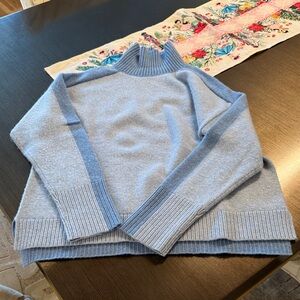J. McLaughlin Light Blue Turtleneck Sweater